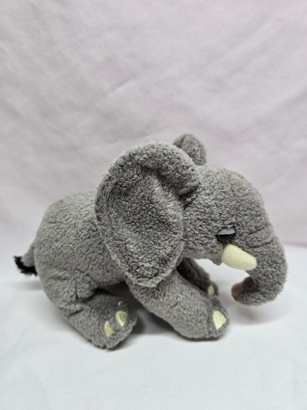 WWF Anna Club Elephant Plush Stuffed Animal Gray 7" Long Toy Cute Realistic - Picture 3 of 9